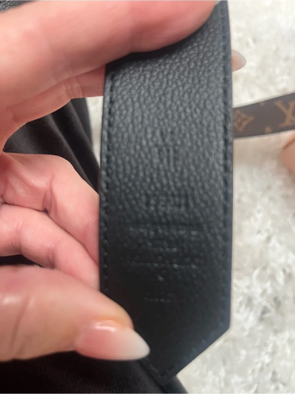 Louis Vuitton Monogram Round LV Buckle Belt - Brown with Gold Hardware